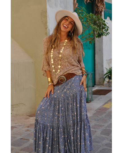 Falda Maria Flower Blue
