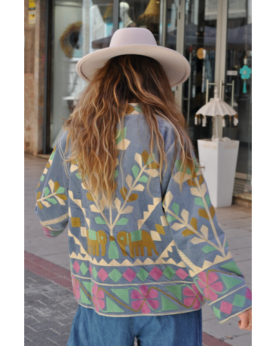 Chaqueta Boho Elefantes