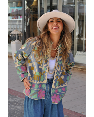 Chaqueta Boho Elefantes