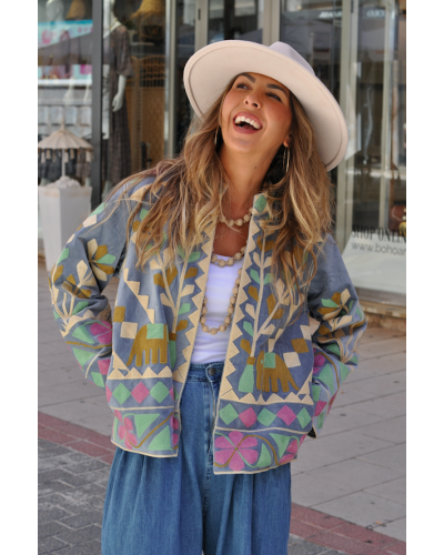 Chaqueta Boho Elefantes
