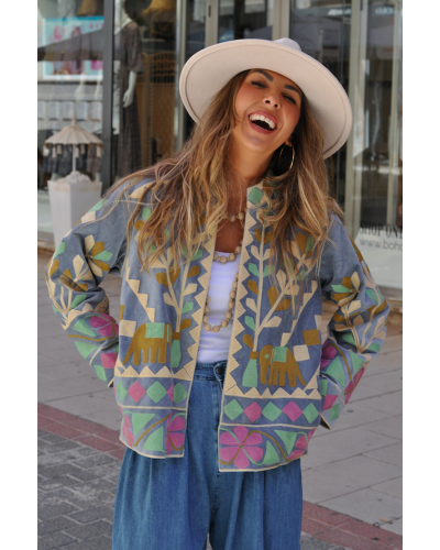 Chaqueta Boho Elefantes