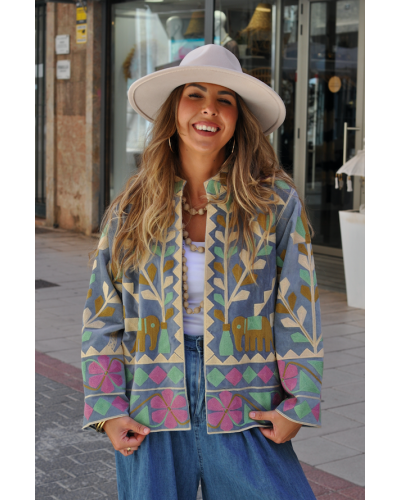 Chaqueta Boho Elefantes
