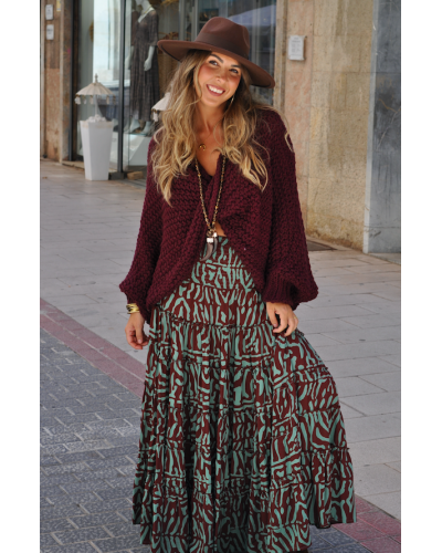 Falda Aline Military