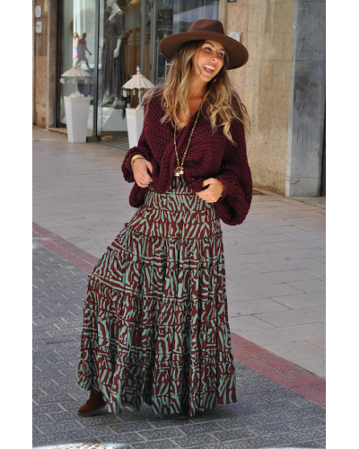 Falda Aline Military