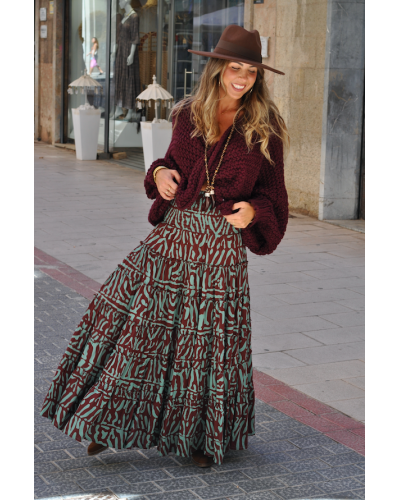 Falda Aline Military