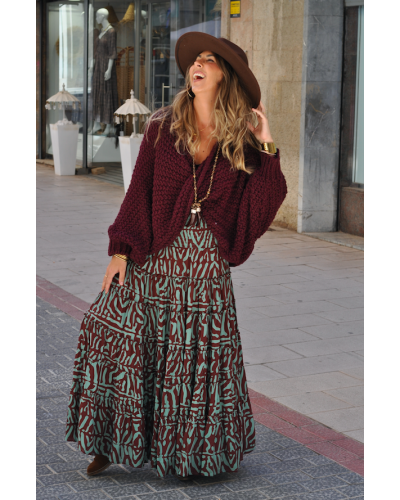 Falda Aline Military