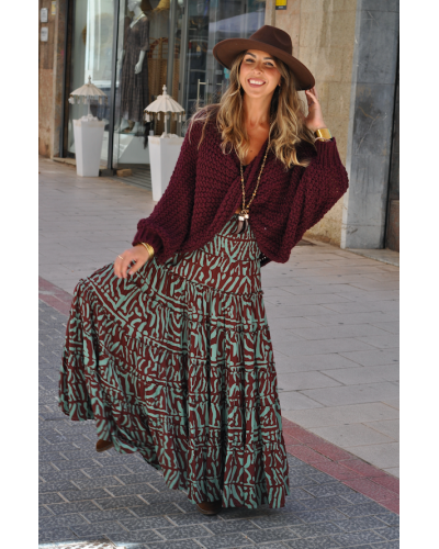 Falda Aline Military