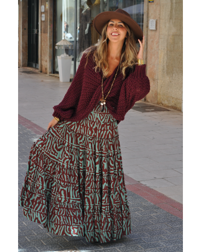Falda Aline Military