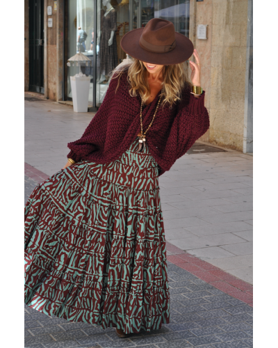 Falda Aline Military
