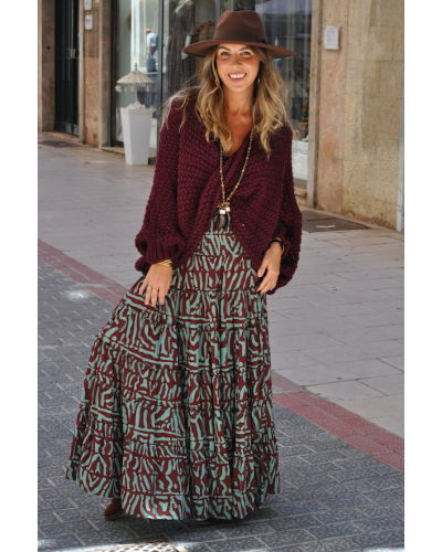 Falda Aline Military