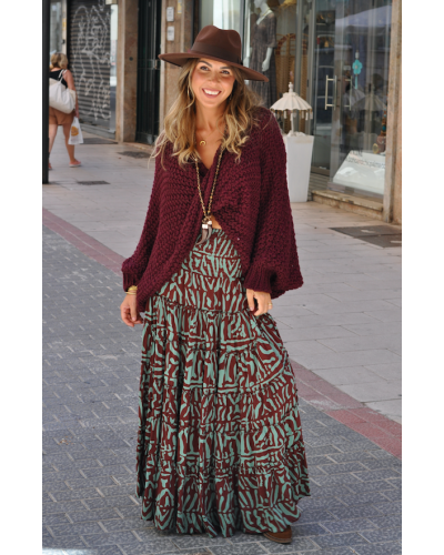 Falda Aline Military