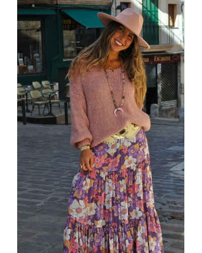 Falda Maria Lilac Flower