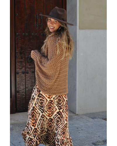 Falda Ikat Brown