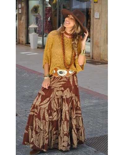 Falda Aline Brown
