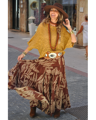 Falda Aline Brown
