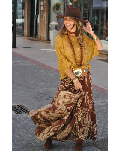 Falda Aline Brown