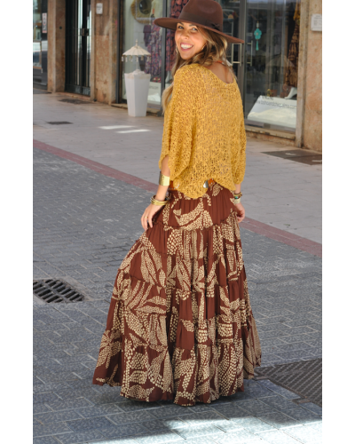 Falda Aline Brown