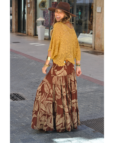 Falda Aline Brown