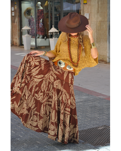 Falda Aline Brown