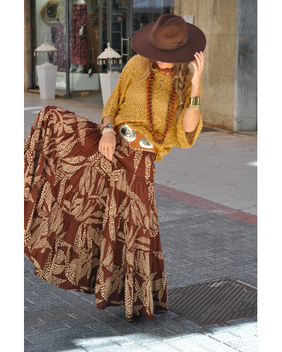 Falda Aline Brown