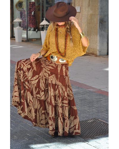 Falda Aline Brown