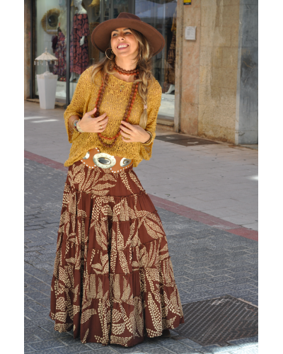 Falda Aline Brown