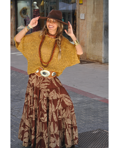 Falda Aline Brown