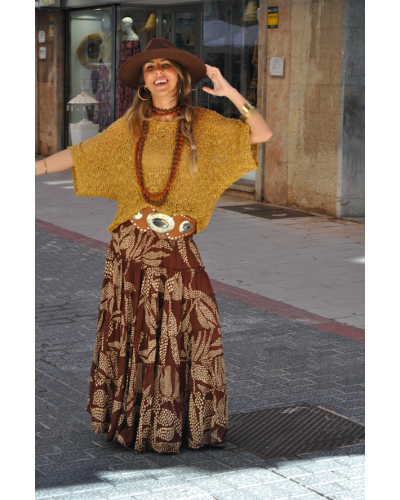 Falda Aline Brown