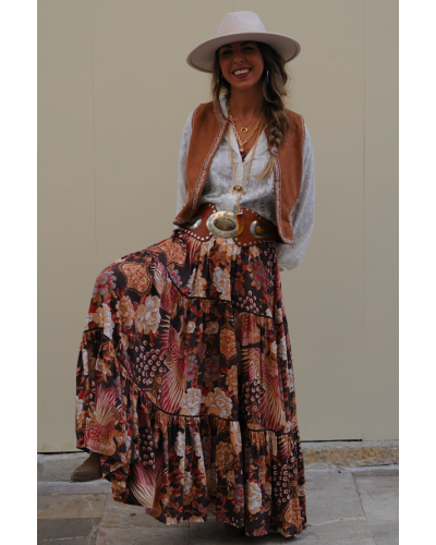 Lace Skirt Boho Birds
