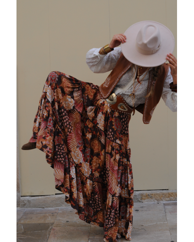 Lace Skirt Boho Birds