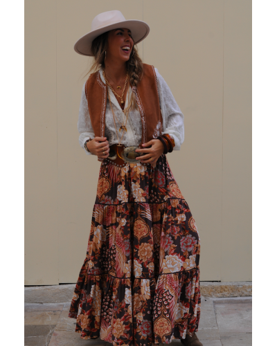 Lace Skirt Boho Birds