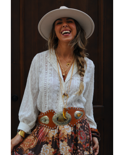 Lorena Ecru Blouse