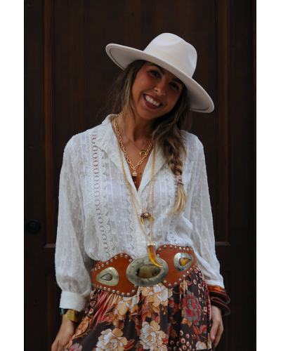 Lorena Ecru Blouse