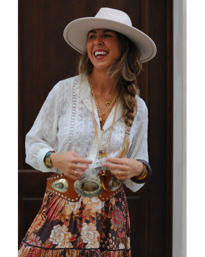 Lorena Ecru Blouse