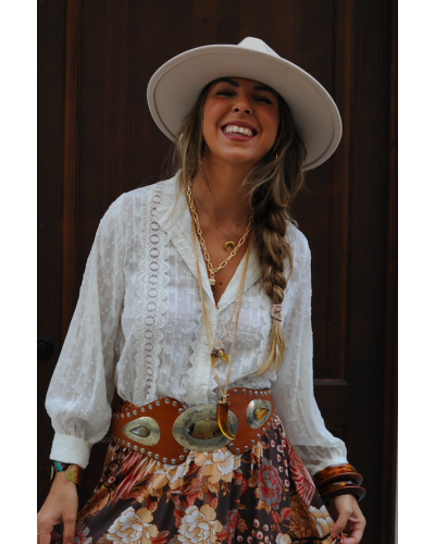 Lorena Ecru Blouse