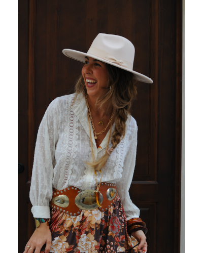 Lorena Ecru Blouse