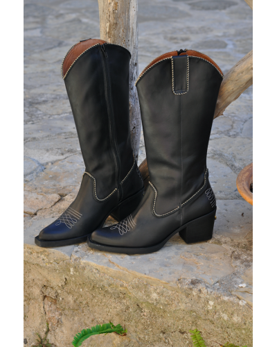 Bota Sauvage Negro