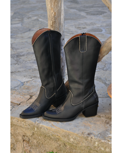 Bota Sauvage Negro