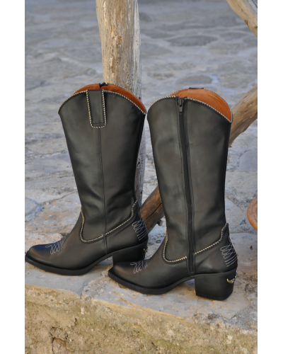 Bota Sauvage Negro
