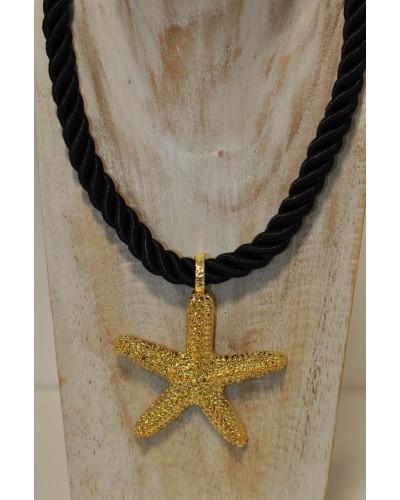 Collar Negro Estrella