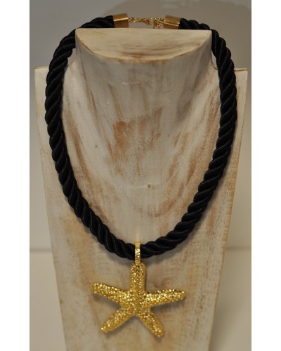 Collar Negro Estrella