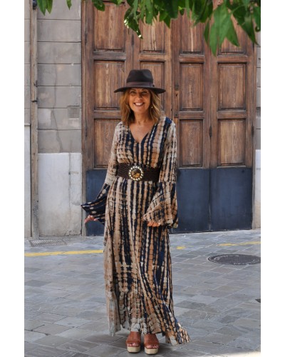 Vestido Susan Tie Dye Brown