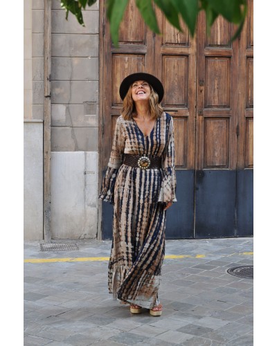 Vestido Susan Tie Dye Brown