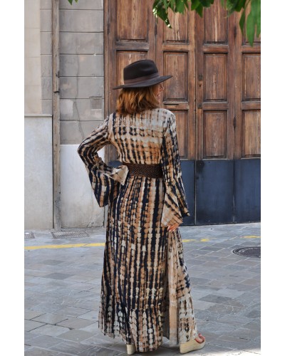 Vestido Susan Tie Dye Brown