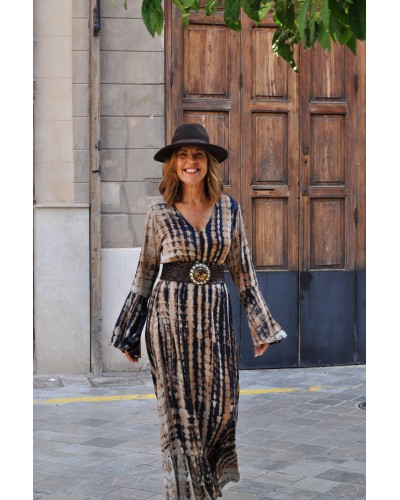 Vestido Susan Tie Dye Brown