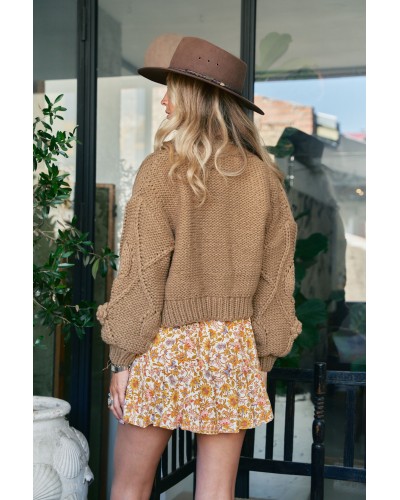 Cardigan Cozy Camel