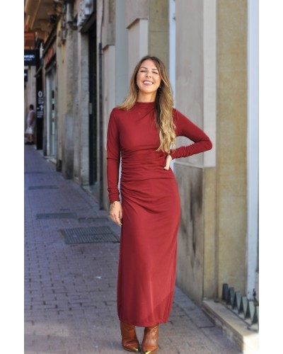 Vestido Caterina Burdeos