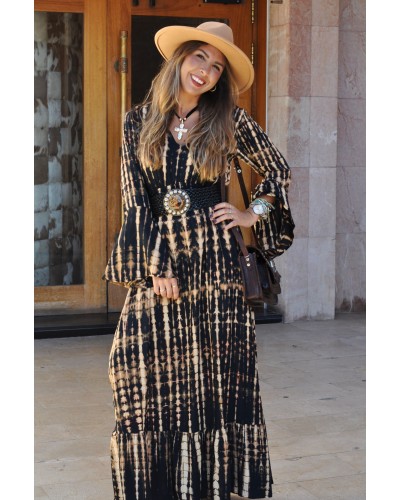 Vestido Susan Tie Dye Black