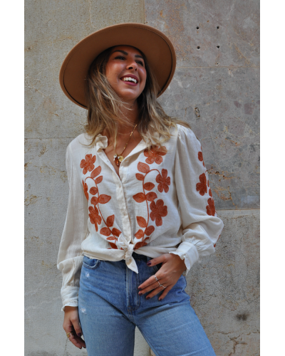 Teresa Camel Blouse