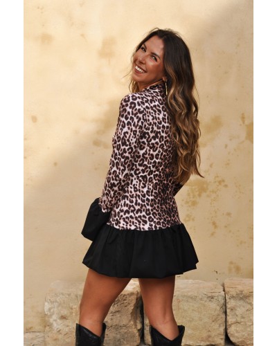 Mireia Leopard Short Dress